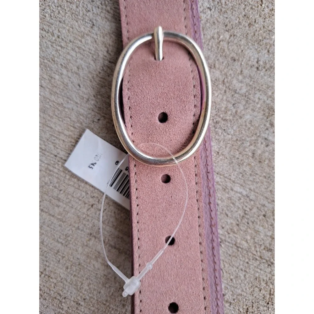 GAP Women's Suede Leather Light Pink  Belt  Large 44 Inches